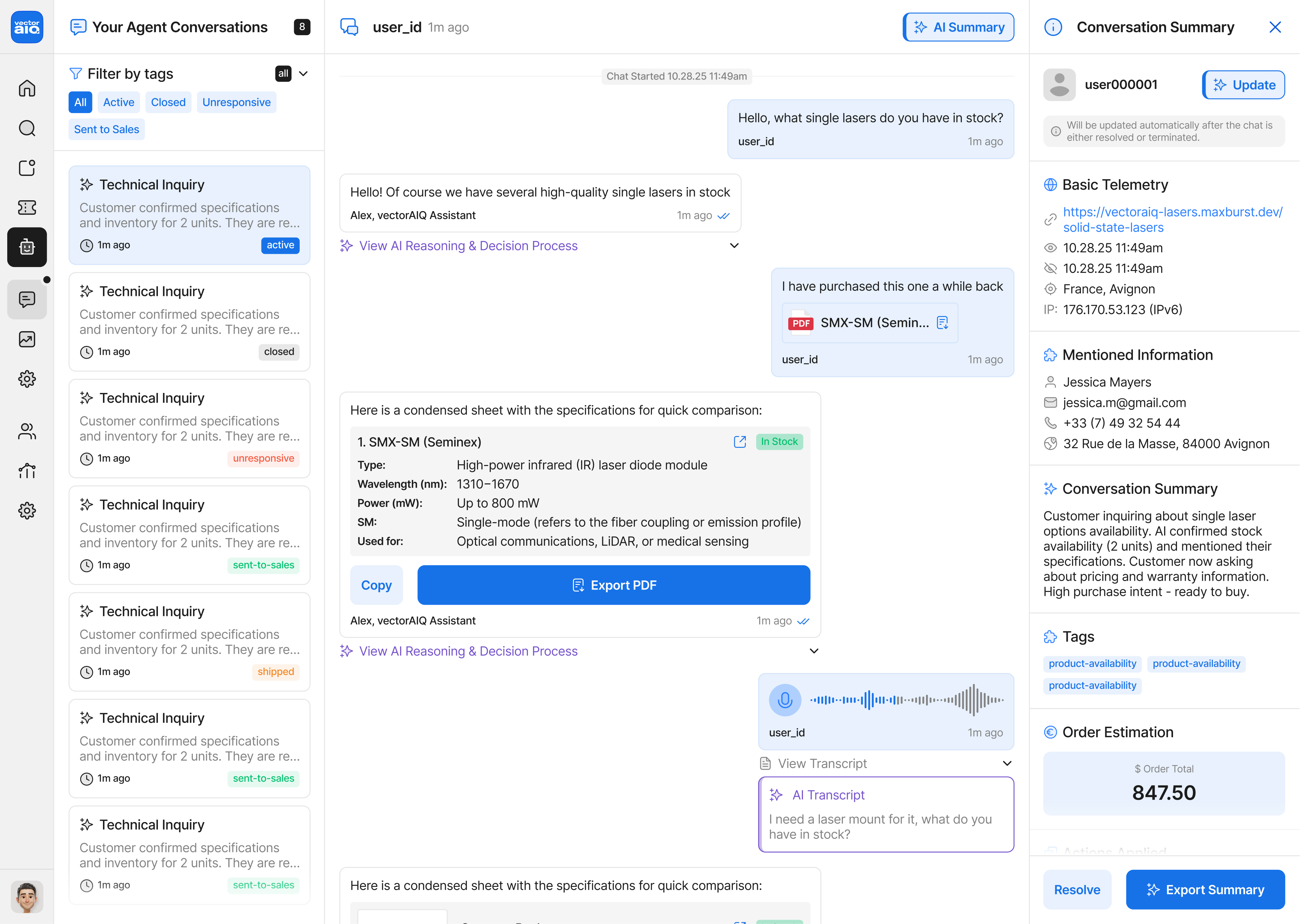 AI Reasoning Engine demonstration